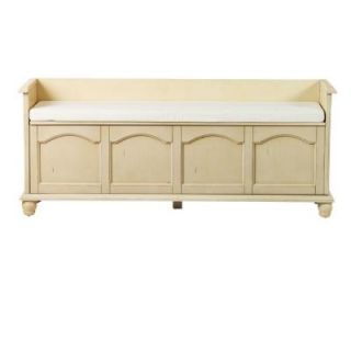 Home Decorators Collection Harwick Ivory White 60 in. W Lift Top Storage Bench 7145210420