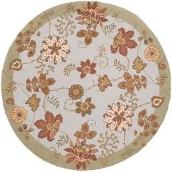 Hand hooked Beskidy Wool Rug (6' Round) Surya Round/Oval/Square