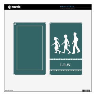 Little Sister, Big Brothers Silhouette Siblings Decals For Kindle Fire