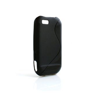 Black TPU Silicone Case Cover Skin for Motorola Titanium Cell Phones & Accessories