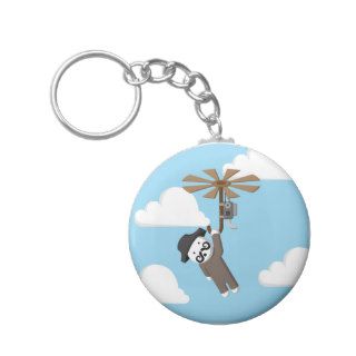 Helicopter Man Key Chain