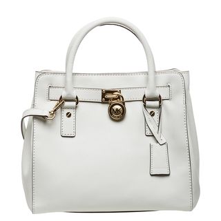 MICHAEL Michael Kors 'Hamilton' Small Vanilla Leather Satchel MICHAEL Michael Kors Designer Handbags