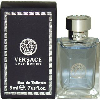 Versace Pour Homme Men's 0.17 ounce Eau de Toilette Splash (Mini) Gianni Versace Men's Fragrances