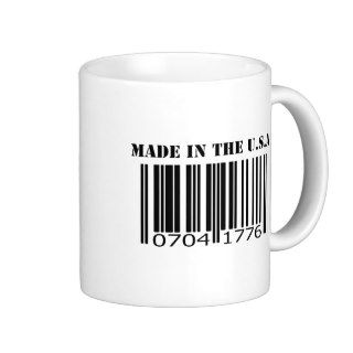 Made in the U.S.A barcode Mugs