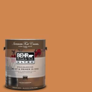 BEHR Premium Plus Ultra 1 gal. #PPU3 3 Flaming Torch Flat Enamel Interior Paint 175301