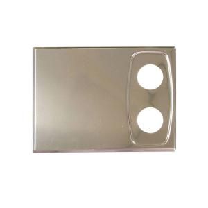 WingIts Crescent Cover Plate in Polished Stainless Steel (Set of 2) BCSR CHM