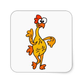 Funny Dancing Rubber Chicken Stickers