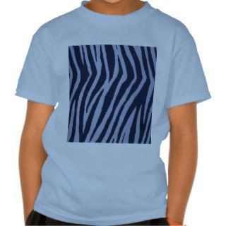 Wild Zebra Print Denim Tshirts