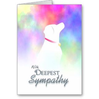 Deepest Sympathy   Dog Loss Dog Sympathy Card