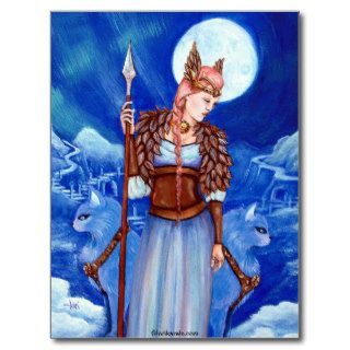 Freya Norse Goddess Postcard