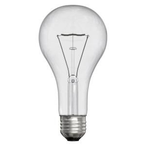GE 200 Watt Incandescent A21 Crystal Clear Light Bulb 200A/CL/1 TP12