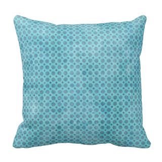 Light Blue Contemporary Double Dots Pattern Pillow