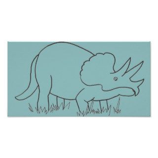 Triceratops Print
