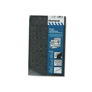 Chartpack Black Vinyl Self Adhesive 3/4 inch Letters/ Numbers (94 Characters) Chartpak Lettering
