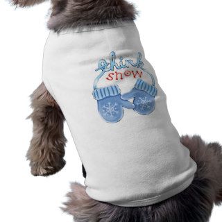 Think Snow Mittens Doggie T shirt