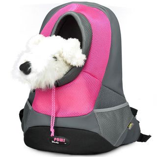 Wacky Paws Pink Backpack Pet Carrier Portable Carriers
