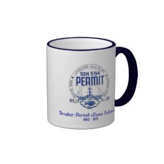 USS Permit SS 594 Submarine Mug