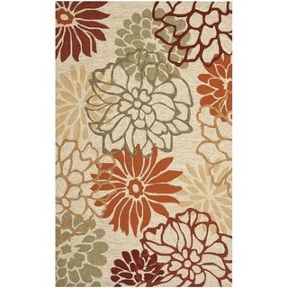 Safavieh Four Seasons Country Style Stain Resistant Hand Hooked Beige Rug (3'6" x 5'6") Safavieh 3x5   4x6 Rugs