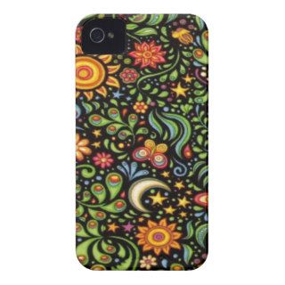 Abstract Yellow Flower Garden Case Mate iPhone 4 Cases