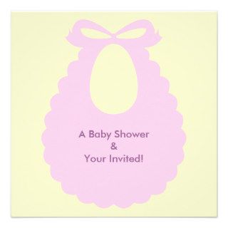 Pink Baby Shower Personalized Invitations