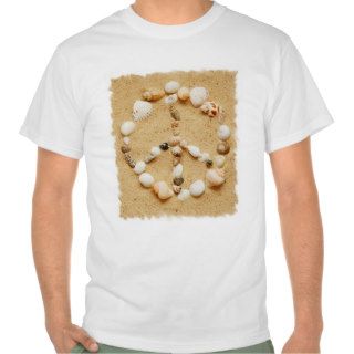 Seashell Peace Sign T shirt