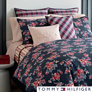 Tommy Hilfiger Rustic Floral 3 piece Cotton Reversible Comforter Set Tommy Hilfiger Comforter Sets