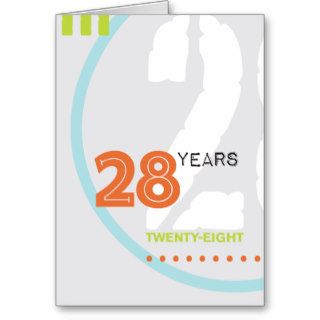 AA Anniversary Card 28 Years