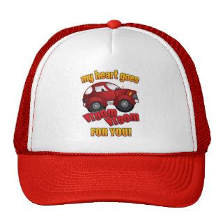 My Heart Goes Vroom Vroom For You Trucker Hats