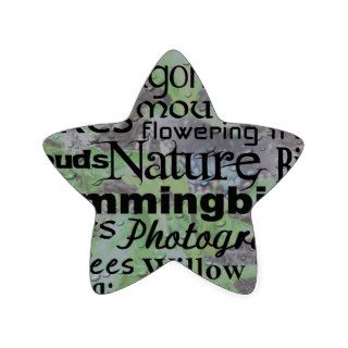 Nature Word Art Stickers