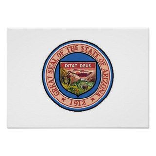 Arizona State Seal Print