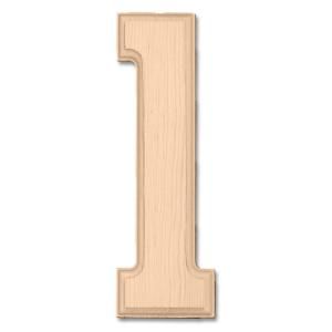 Design Craft MIllworks 8 in. Pine Wood Number (1) 47207