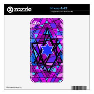 The swirling Star of David. Skins For iPhone 4