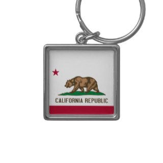 California CA State Flag Key Chains
