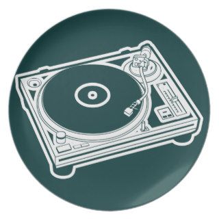 Old School Wax / Turntable Party Plates
