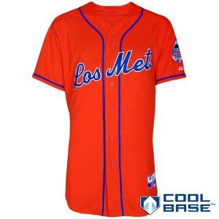 New York Mets Authentic Los Mets Cool Base Jersey  Sports Fan Jerseys  Sports & Outdoors