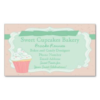 Sweet Pastel Cupcake Business Card Templates