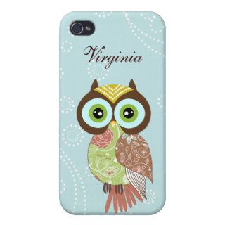 New Fancy Funky Owl Savvy iPhone 4 Case For iPhone 4