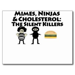 Mimes, Nijas & Cholesterol Postcards