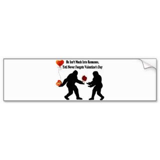 Yeti Remembers Valentine's Day Bumper Stickers