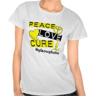 Peace Love Cure Hydrocephalus T Shirts