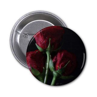 Ruby Red Roses Buttons