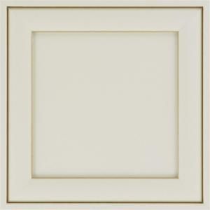Thomasville 14.5x14.5 in. Cabinet Door Sample in Spencer Thermofoil Ameretto Creme 772515379963