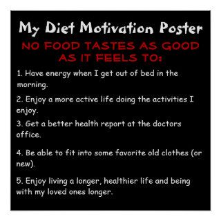 My Diet Motivation Poster