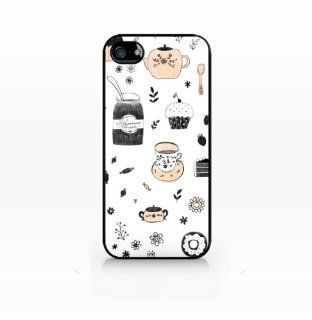 Tea and Honey   Patterns collection   Flat Back, iPhone 5 case, iPhone 5s case, Hard Plastic Black case   GIV IP5 053 BLACK Cell Phones & Accessories