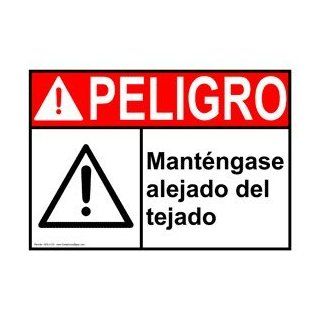 ANSI DANGER Keep Off Roof Spanish Sign ADS 4125 Restricted Access  Business And Store Signs 