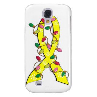 Endometriosis Christmas Lights Ribbon Galaxy S4 Covers