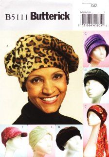 BUTTERICK B5111 HAT PATTERN ~ BERET, TURBAN, CAP AND HAT  Other Products  