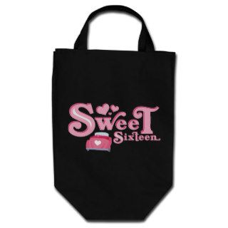 Sweet 16 Car Heart Tote Bag