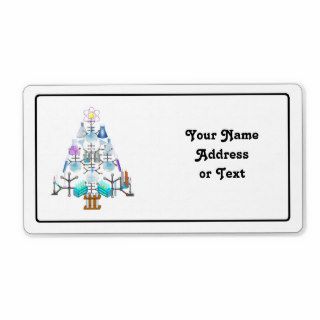 Oh Chemist Tree, Oh Christmas Tree Custom Shipping Labels