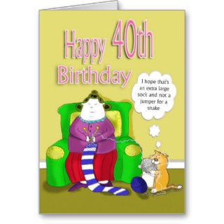 Happy 40th Birthday Cards